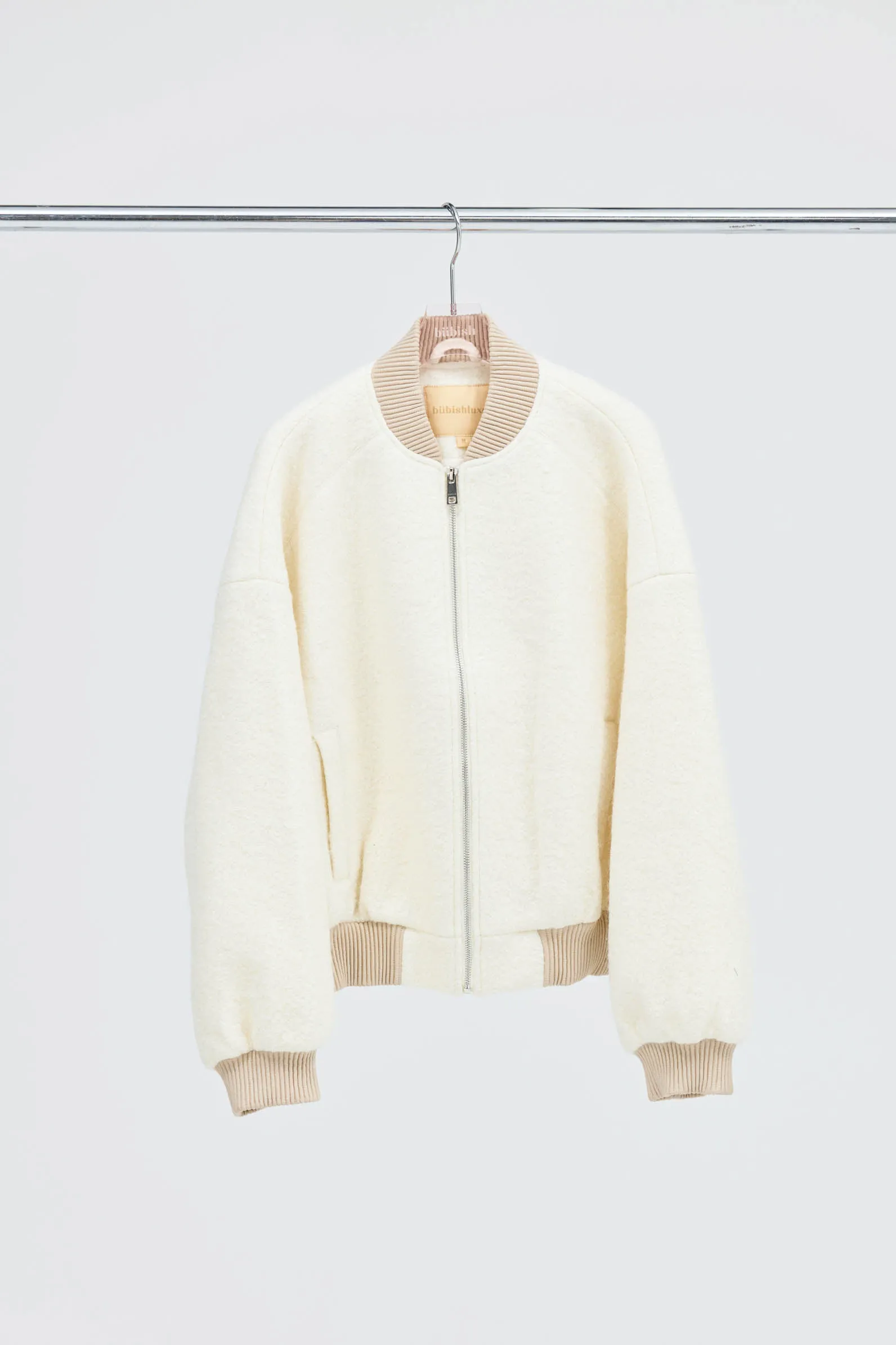Alanna Boucle Bomber - Oatmeal