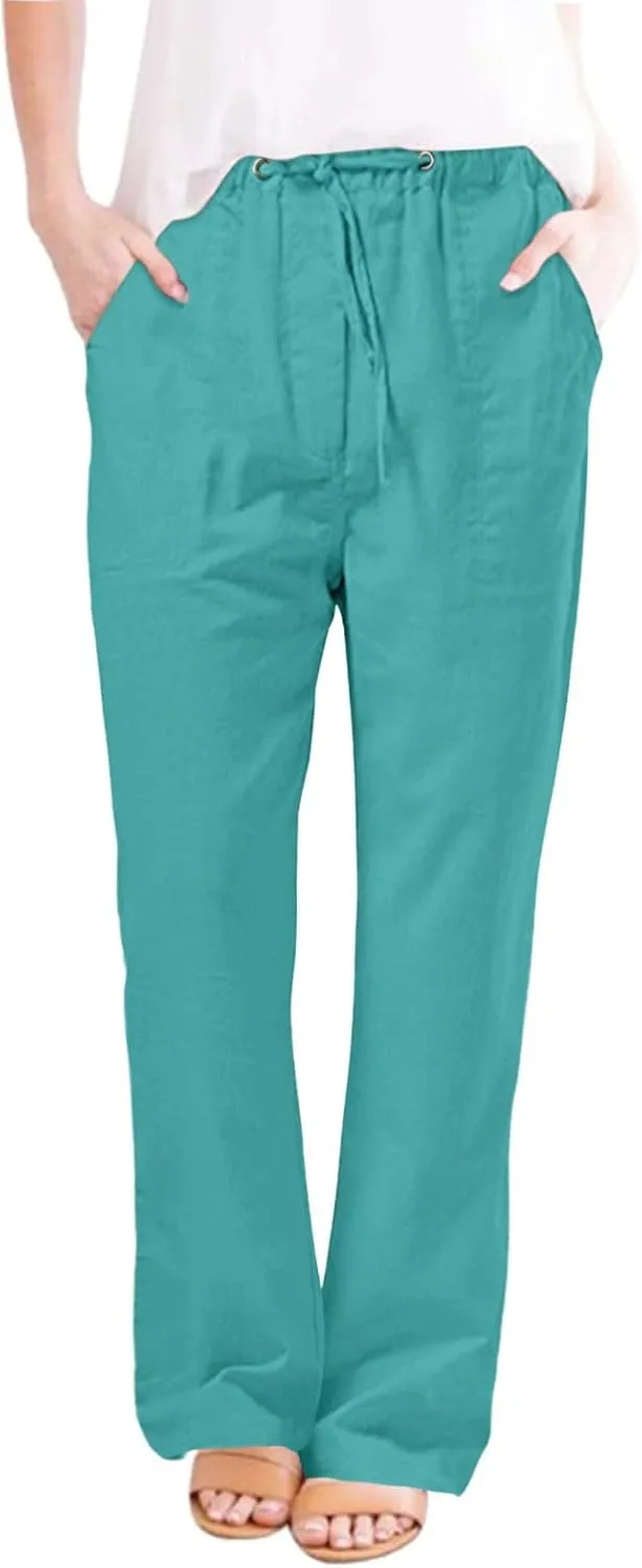 Baggy Sweatpants for Women Wide Leg Baggy Y2K 2025 Summer Pants Elastic Waist Breathable Vacation Comfort Trousers