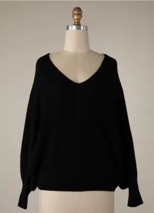 Black Dolman Sweater