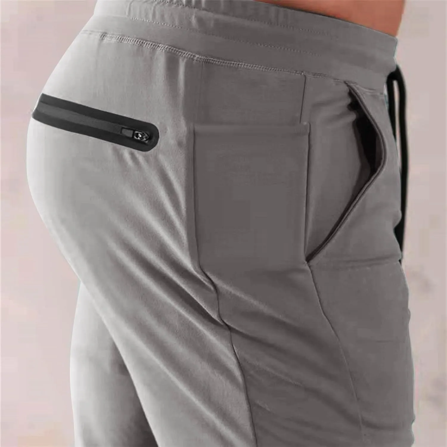 CAITS Mens Jogger Pants Slim Fit Sweatpants Tracksuit Bottoms Fitness Running Workout Jogging Trousers Pockets Gym Joggers