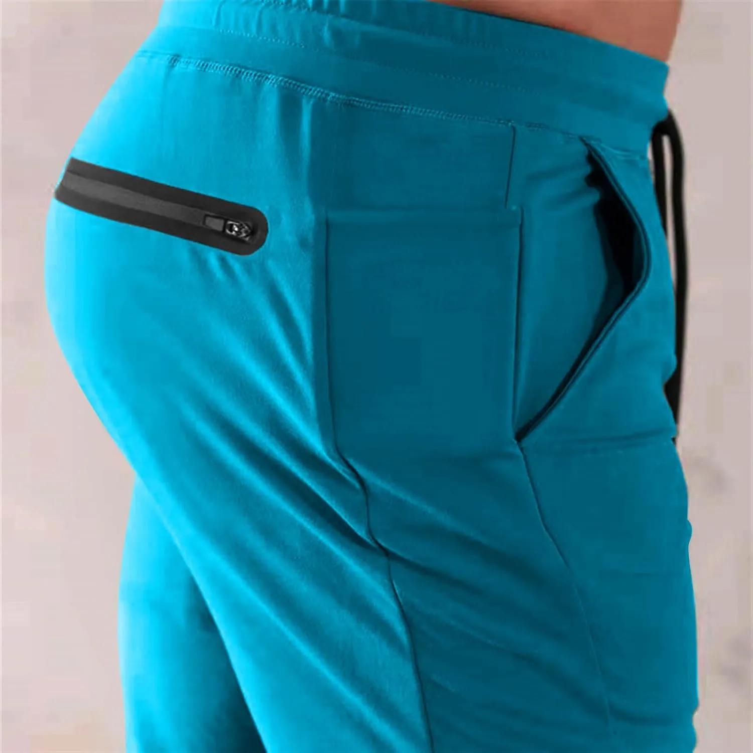 CAITS Mens Jogger Pants Slim Fit Sweatpants Tracksuit Bottoms Fitness Running Workout Jogging Trousers Pockets Gym Joggers