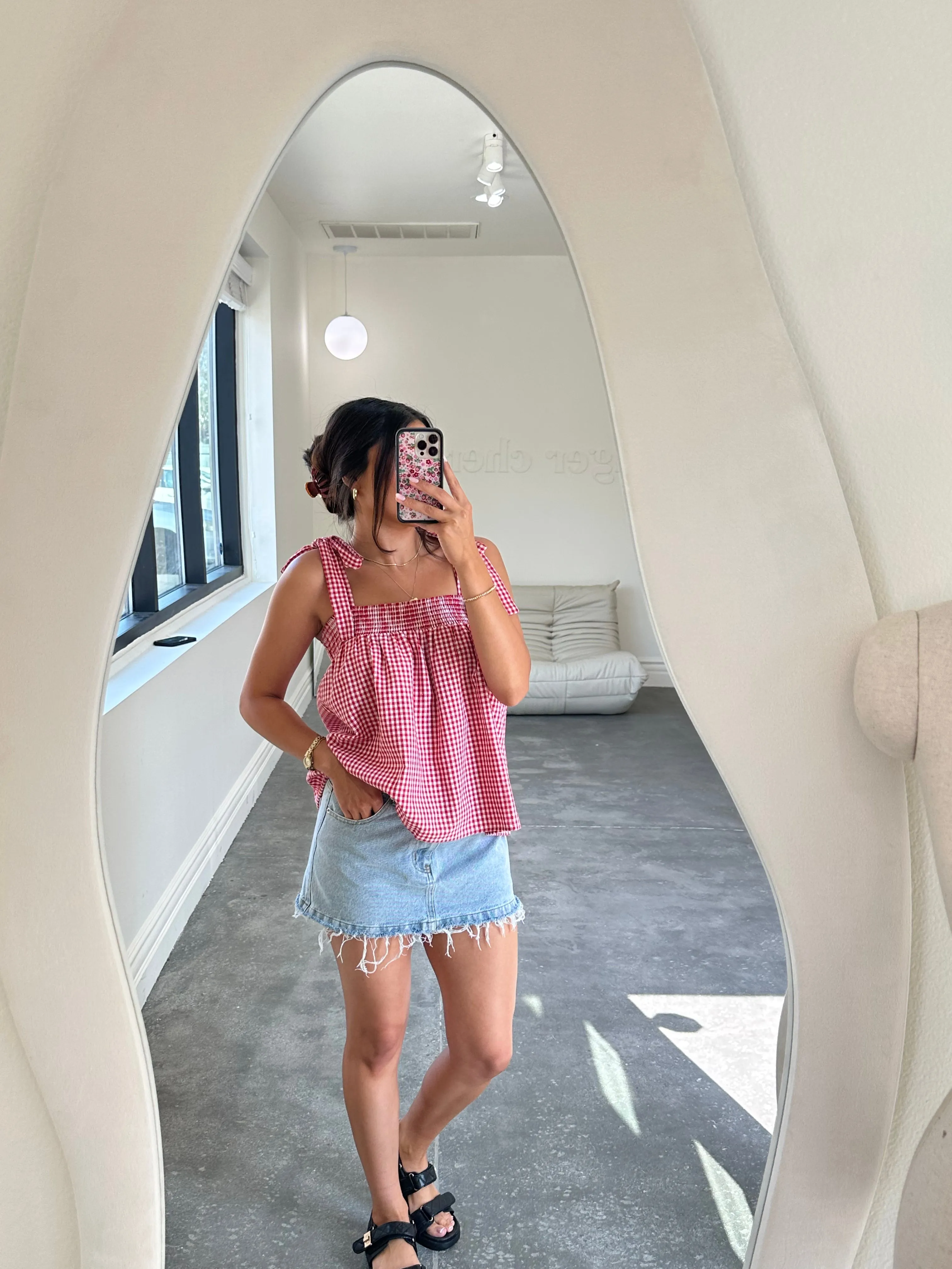 chloe top (RED)