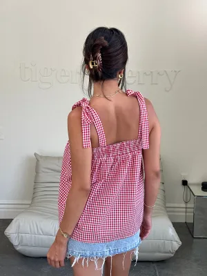 chloe top (RED)