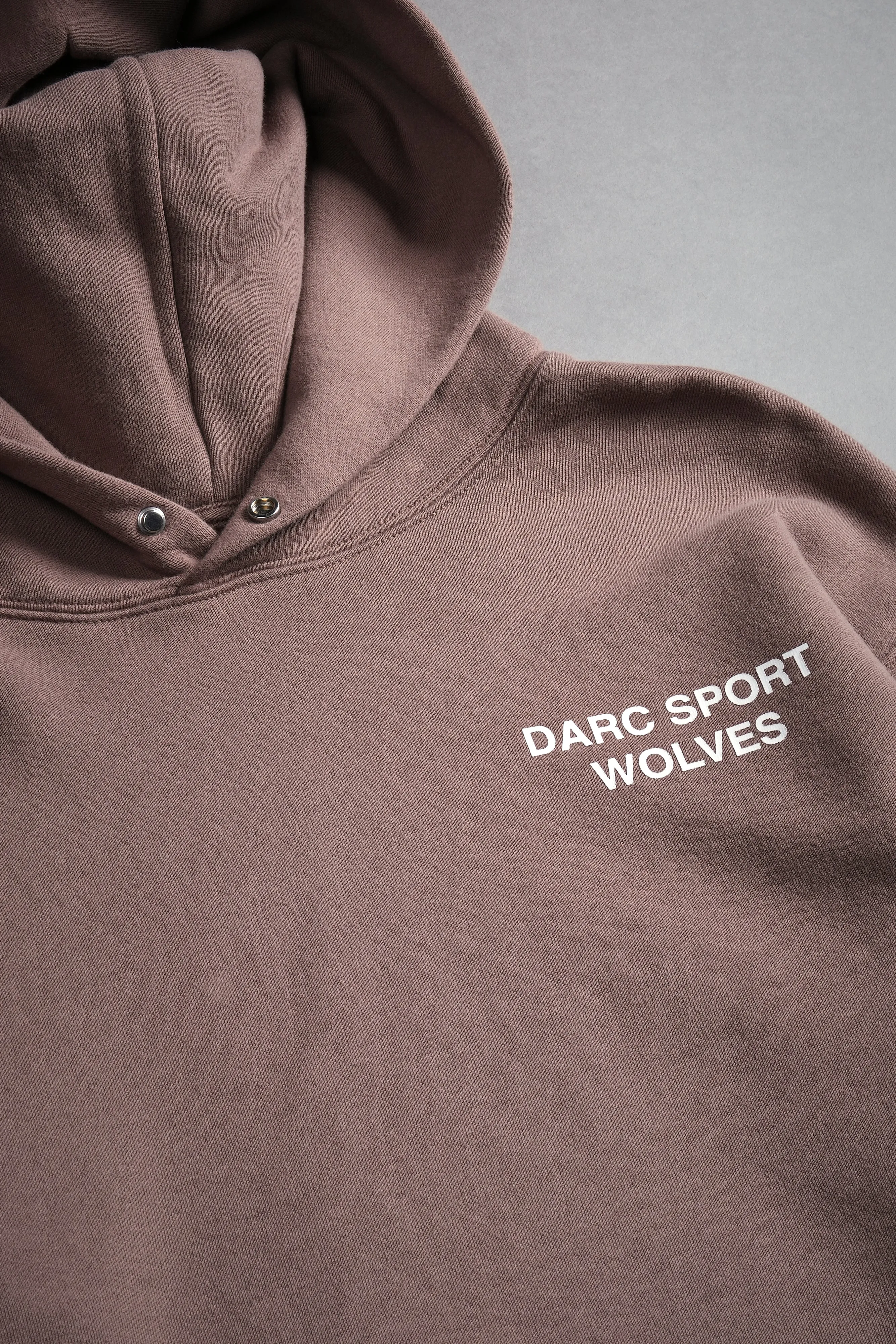 Darc Sport Wolves "Pierce" (Cropped) Hoodie in Norse Brown