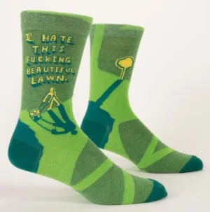 F...ing Beautiful Lawn Men's Crew Socks
