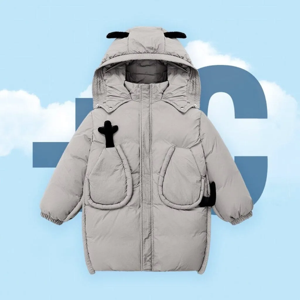 Fun Dinosaur Down Coat