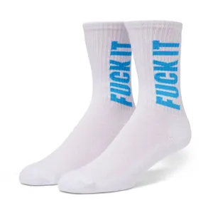 HUF SIDEWINDER CREW SOCKS - WHITE