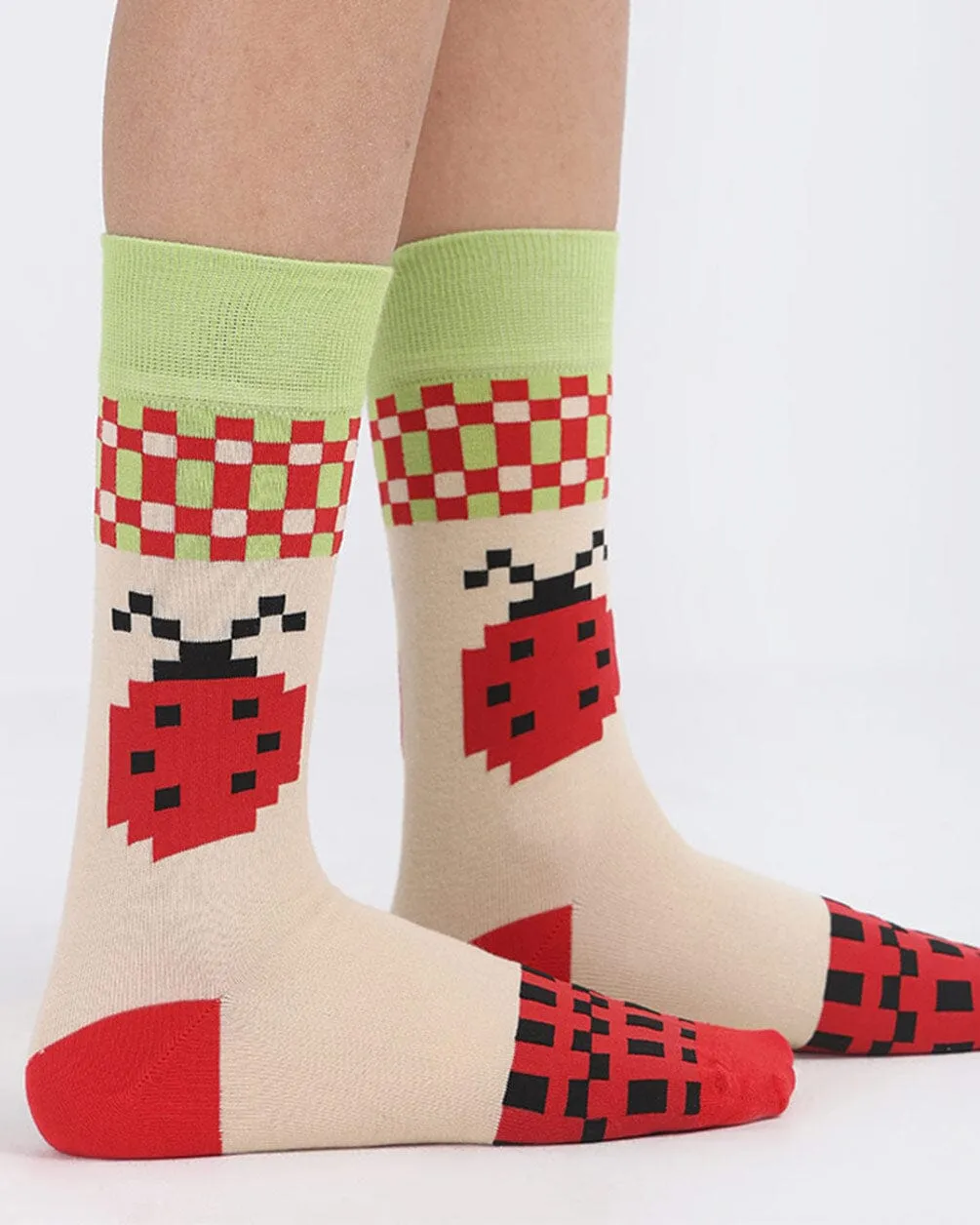 Lady Bug Neck Socks