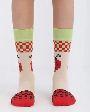 Lady Bug Neck Socks