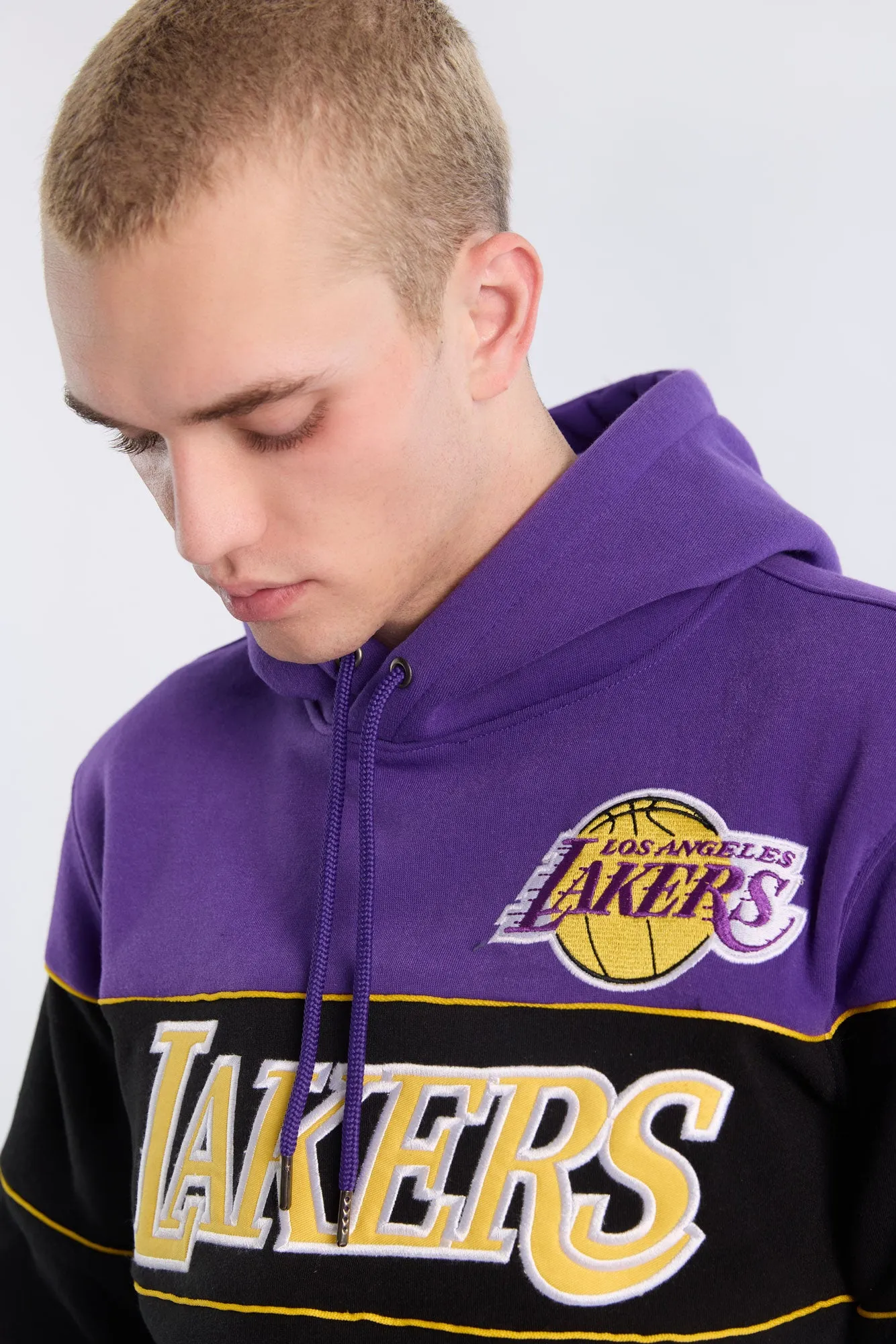 Los Angeles Lakers Colour Block Hoodie