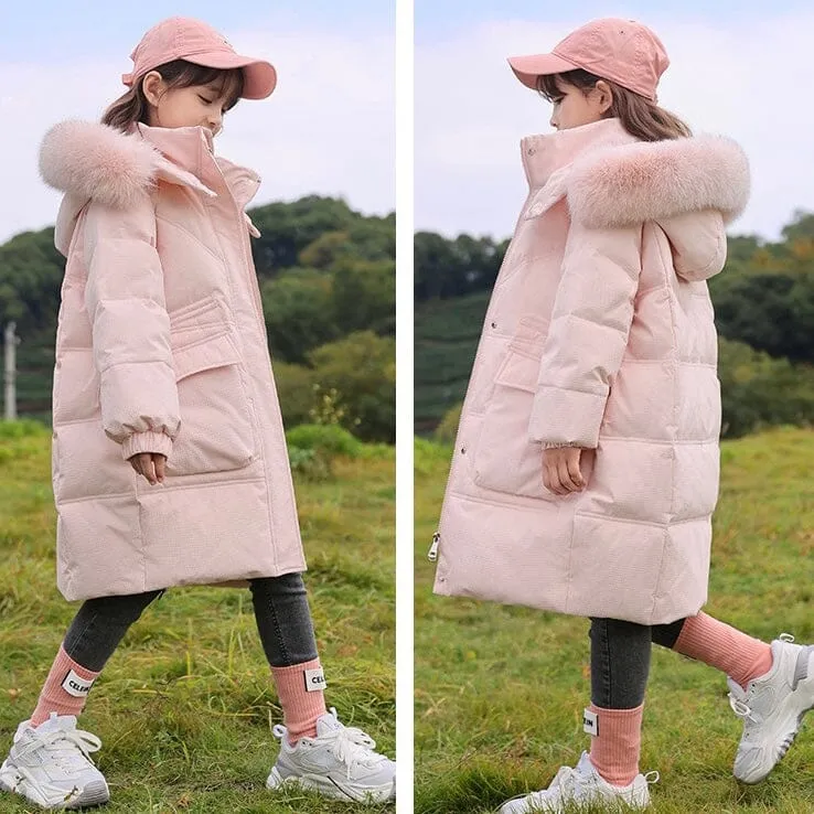 Michelle Long Down Coat