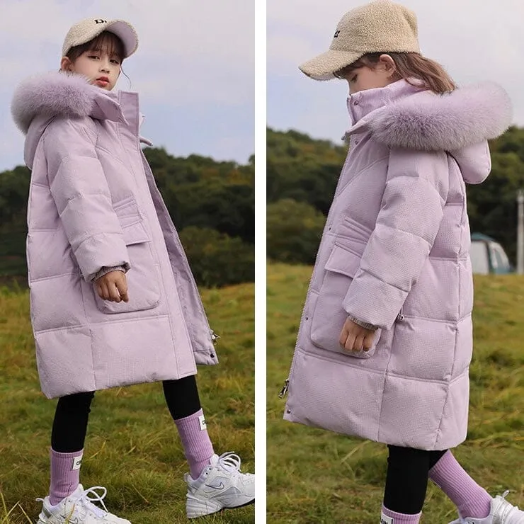 Michelle Long Down Coat