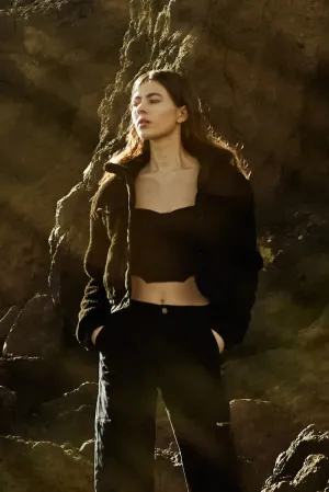 Monet Cropped Sherpa Jacket