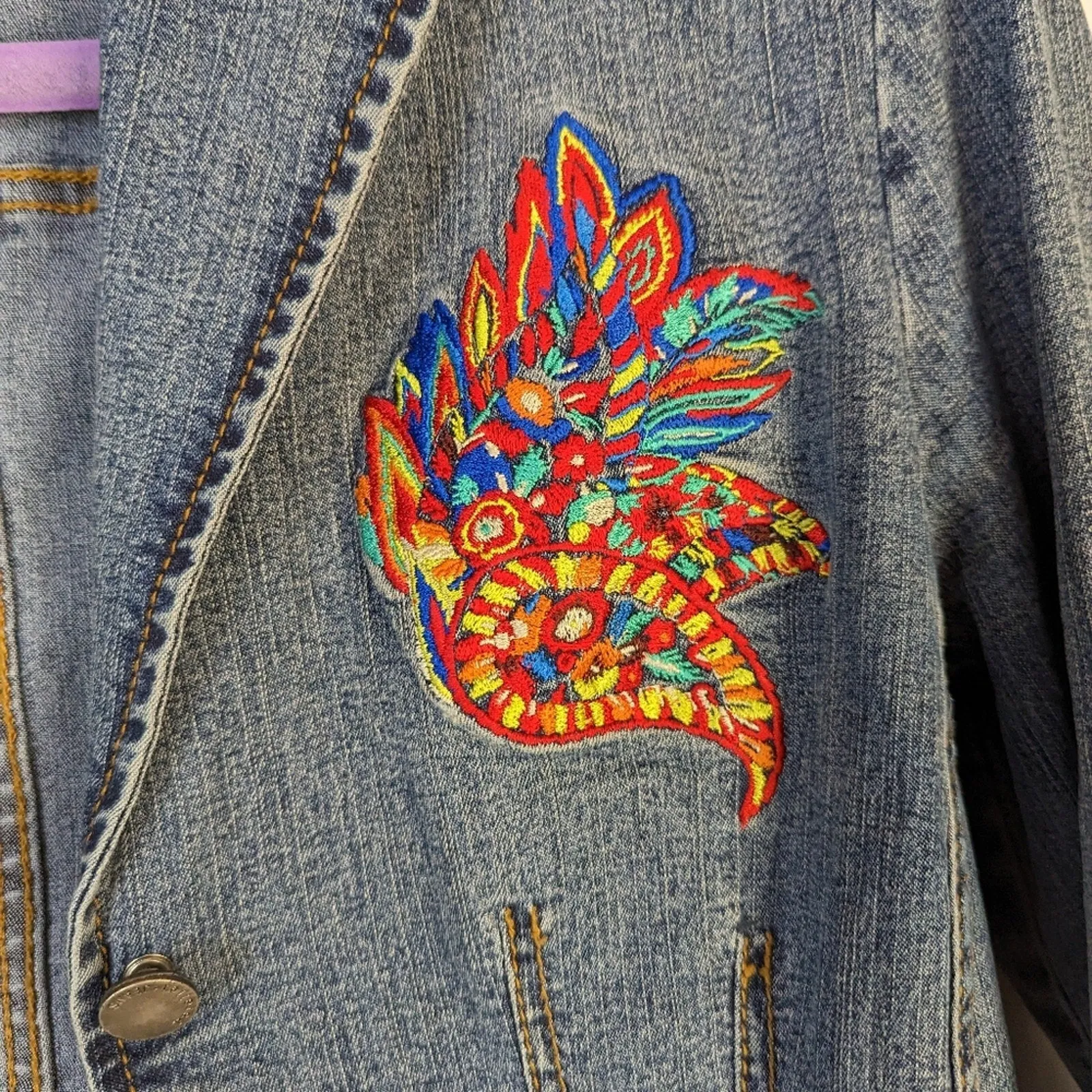 Parallel Festival Wear Embroidered Jean Jacket 2
