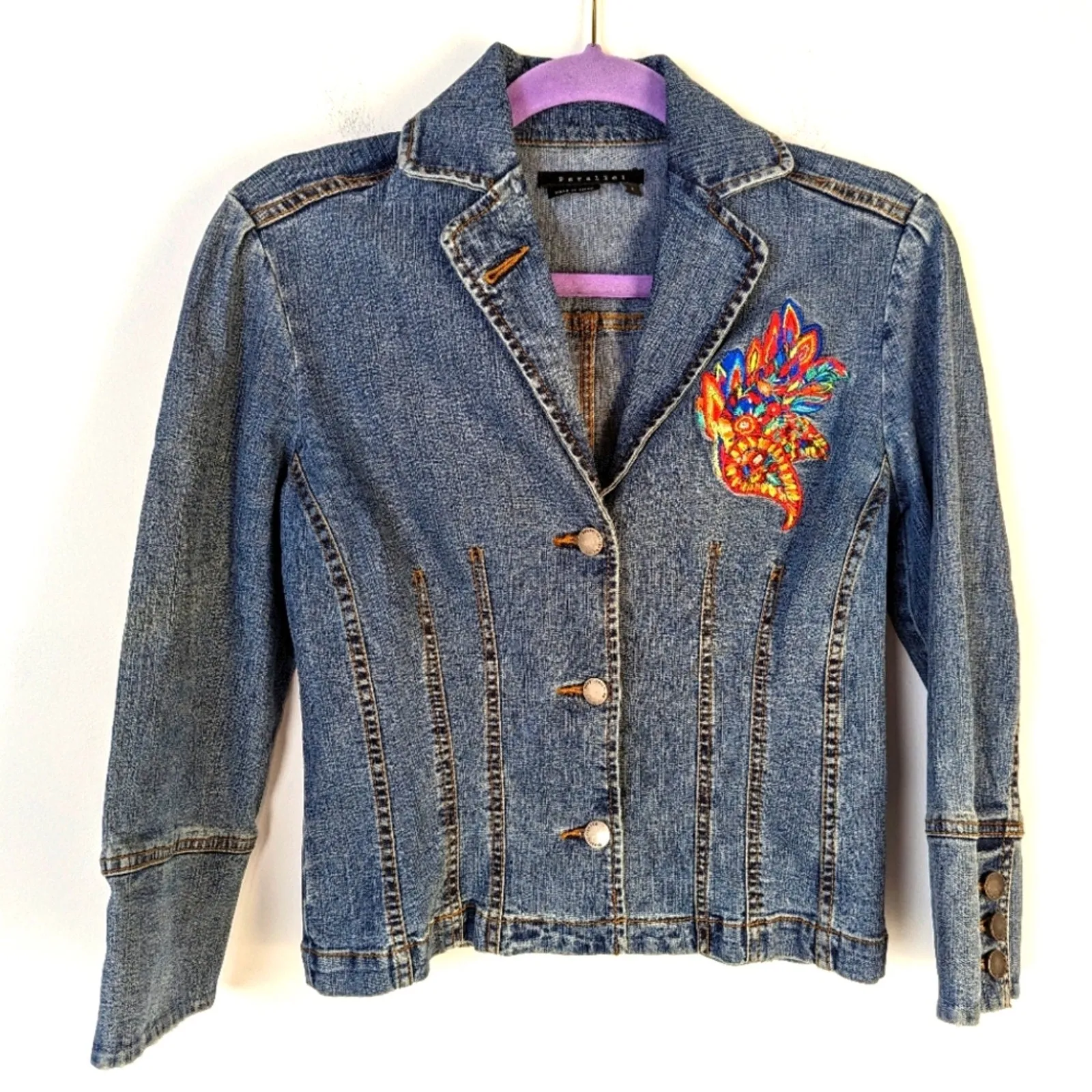 Parallel Festival Wear Embroidered Jean Jacket 2