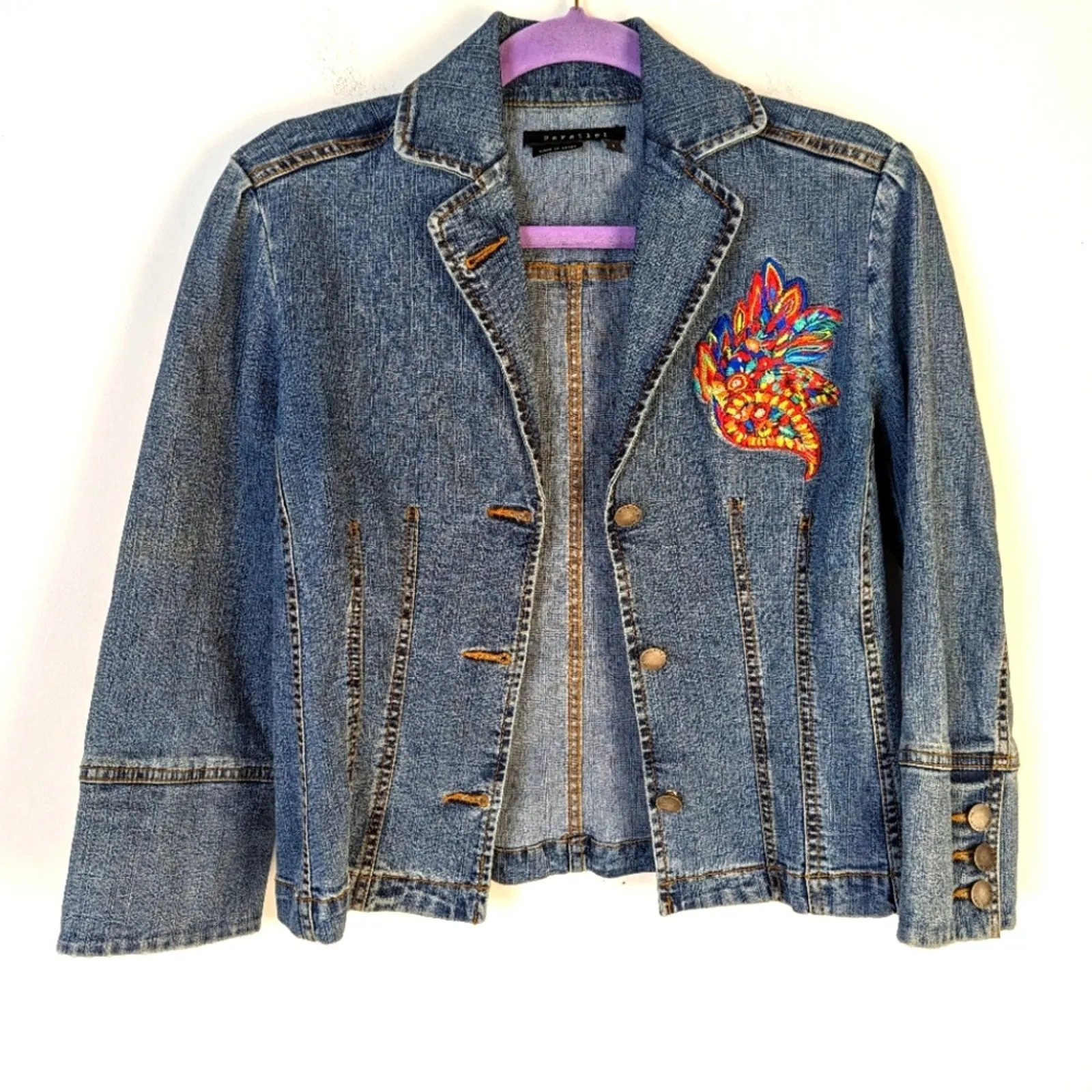 Parallel Festival Wear Embroidered Jean Jacket 2