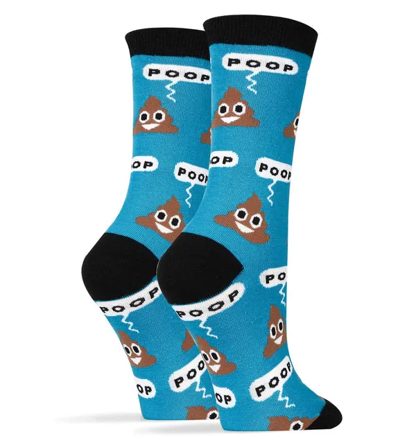 Poop!  Women's Crew Socks