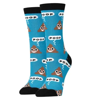 Poop!  Women's Crew Socks