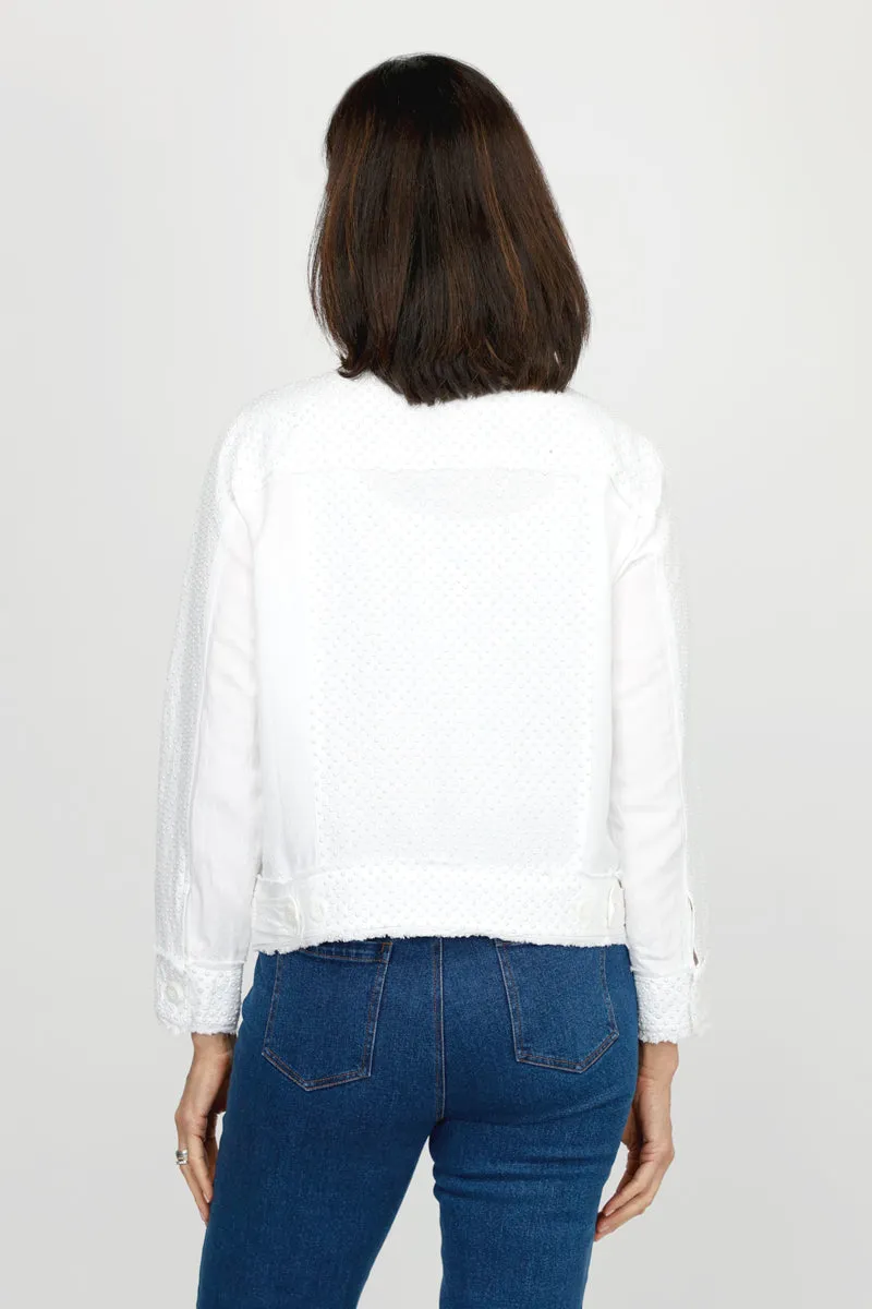 Top Ligne Linen Jacket with Stones