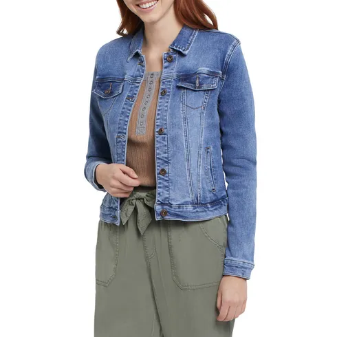 Tribal - Classic Denim Jacket with Pockets-DK.VINTAGE