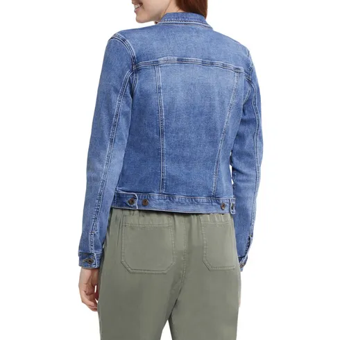 Tribal - Classic Denim Jacket with Pockets-DK.VINTAGE
