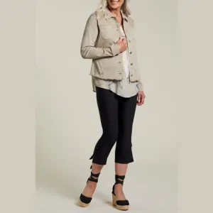Tribal - L/S BUTTON FRT JACKET-MINK