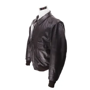 VINTAGE US AIR FORCE LEATHER FLIGHT PILOT JACKET TYPE A-2 A2 SIZE 42 MADE IN USA